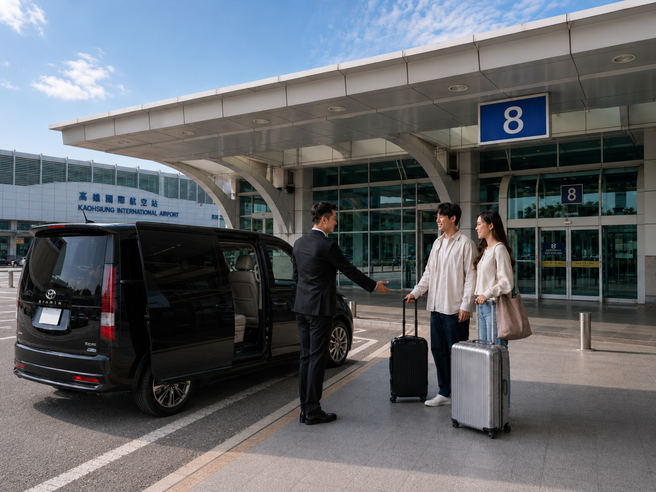 가오슝 공항 ↔ 가오슝,타이난 시내 프라이빗 픽업/샌딩 서비스