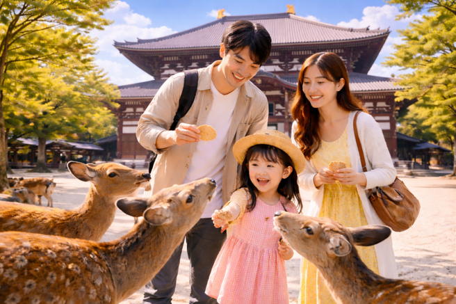 Osaka/Kyoto Departure: Kyoto & Nara Day Tour (Arashiyama & Nara Park & Fushimi Inari Shrine)