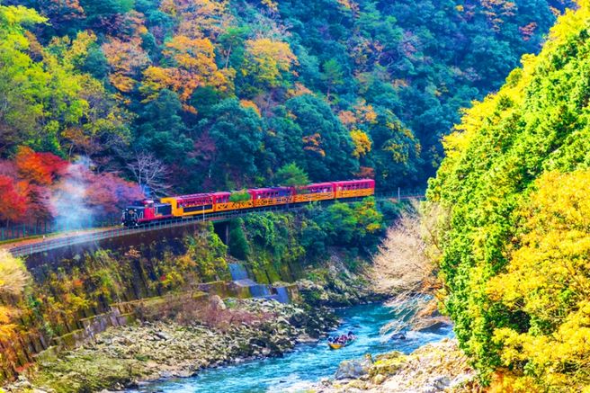 Osaka/Kyoto Departure: Kyoto Arashiyama Sightseeing Train & Hozugawa River Boat Tour - Full Day