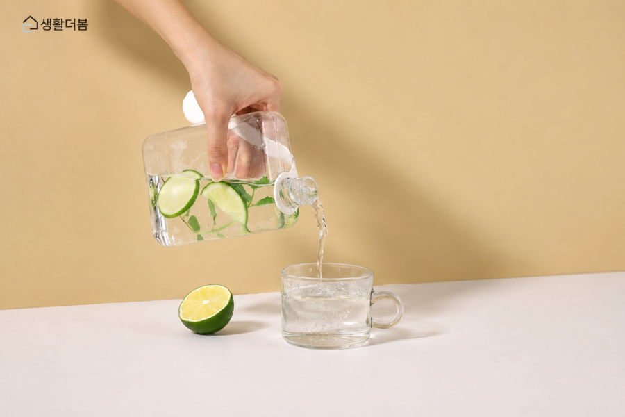 트라이탄 슬림 사각 휴대용 누수방지 물병 500ml (무료배송)
