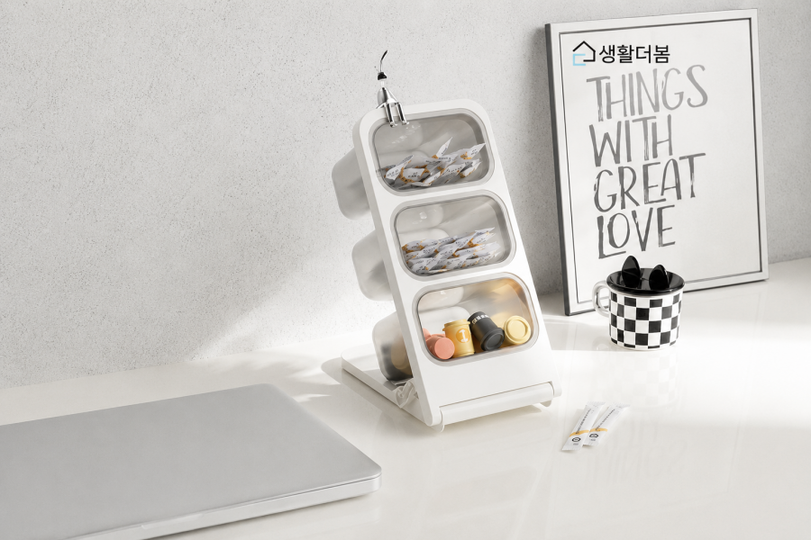 투명 다층 캡슐커피 티백 수납 정리함 홈카페 보관함 (무료배송)