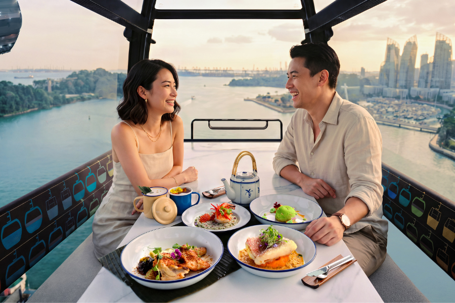 Singapore Cable Car Sky Dining (3-Course Dinner, 4-Course Dinner, Beer Cabin)