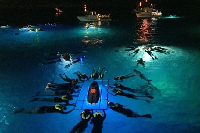 Hawaii Big Island Kailua Kona Night Manta Ray Snorkeling Tour
