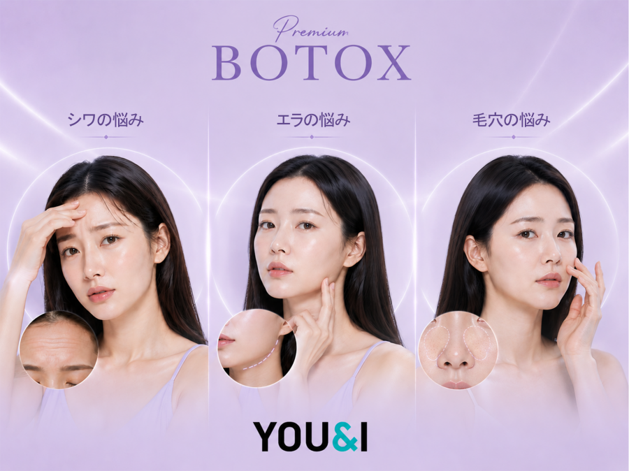 [YOU&I CLINIC Jamsil Branch] Wrinkle Botox, Jawline Botox, Skin Botox (Nose + Apple Zone)