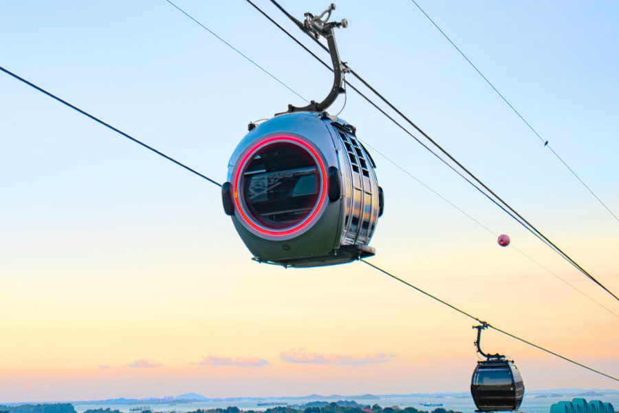 Singapore Sentosa Cable Car Sky Pass Premium Round Trip Ticket (with SkyOrb Cabin)