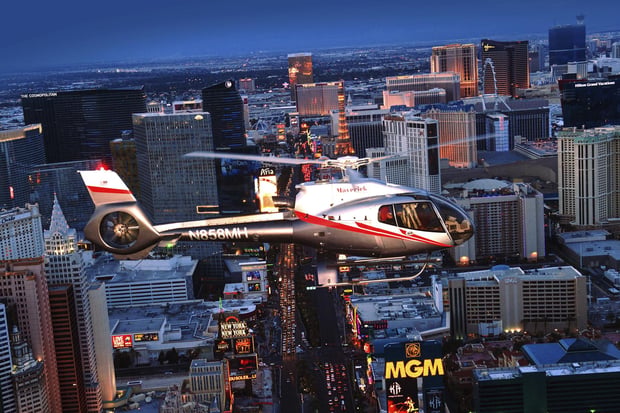 Las Vegas Strip Night Helicopter Tour by Maverick Helicopters