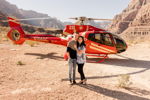 Grand Canyon Helicopter Landing Tour from Las Vegas (Helicopter Transfer / Champagne)