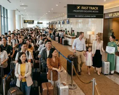 다낭 공항 VIP 패스트트랙 서비스 + 공항 픽업/샌딩 서비스