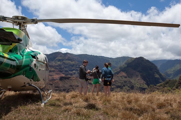 Hawaii Kauai Helicopter Tour - Jurassic Falls & Olokele Canyon Landing