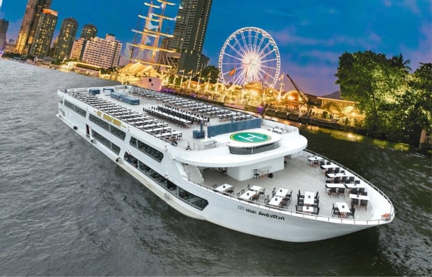 Bangkok Luxury White & White Orchid Dinner Cruise (Buffet, Unlimited Beer)