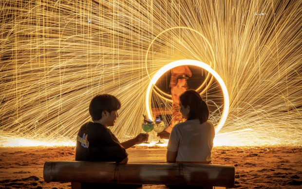 Pattaya DAM Beach Fire Show & Dinner