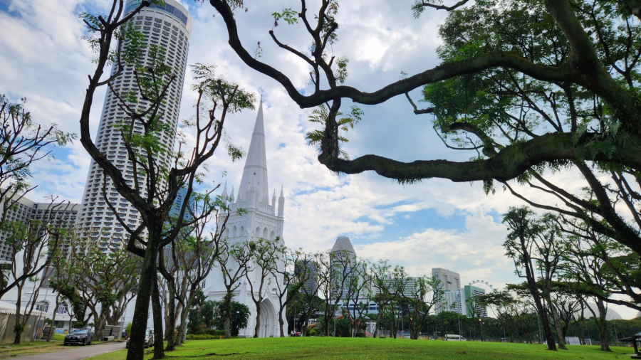 シンガポール 半日市内コアツアー B (国立博物館＆リバーサイド + マーライオン公園 + スルタン・モスク＆ハジレーン)