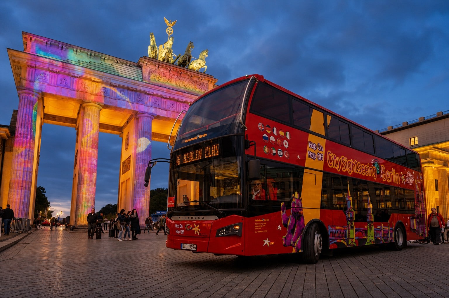 Berlin Festival of Lights Night Bus Tour - Photo Stops & Live Guide