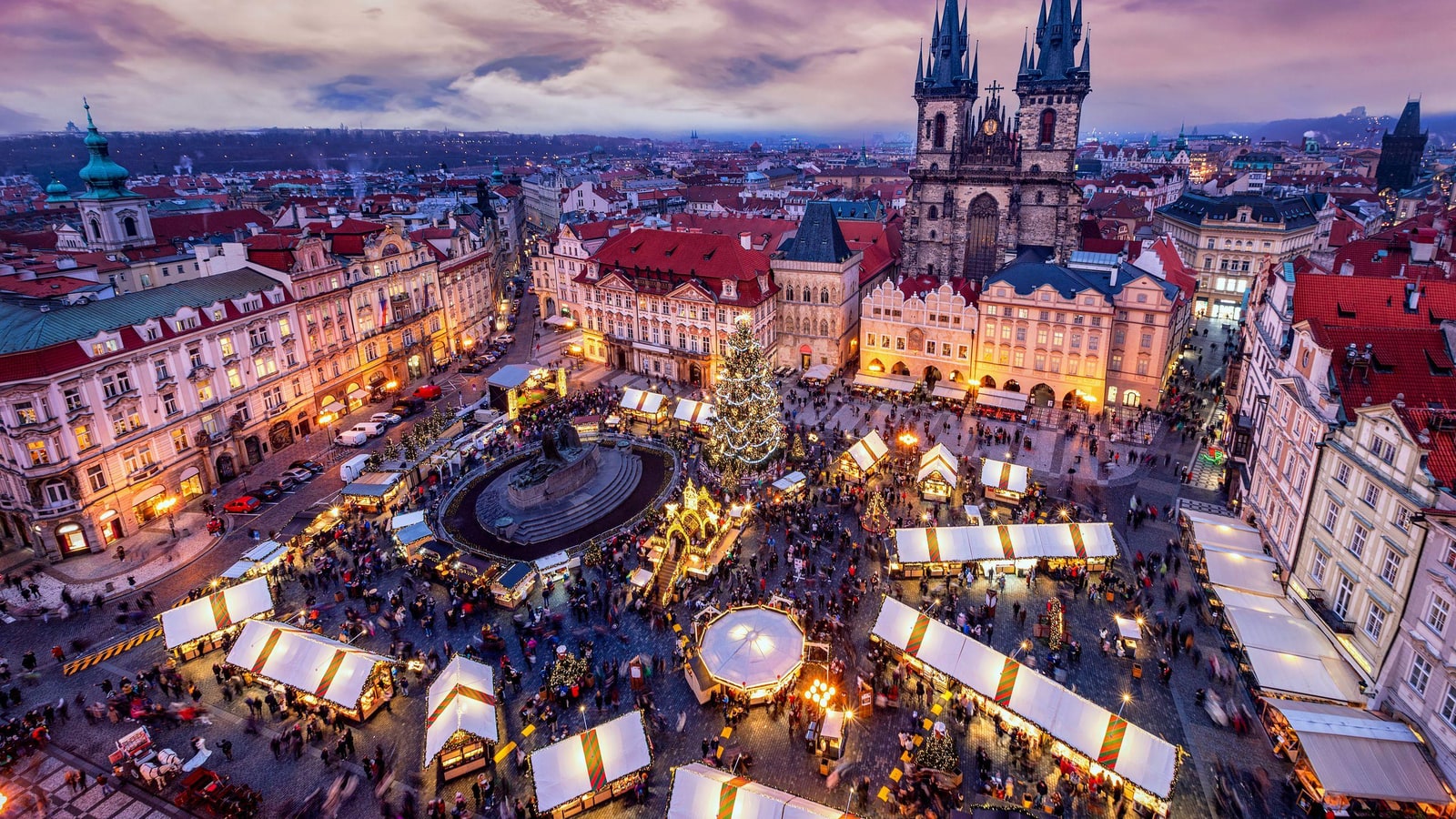 Prague Christmas Markets Walking Tour with Warm Drink & Winter Delicacy Tasting