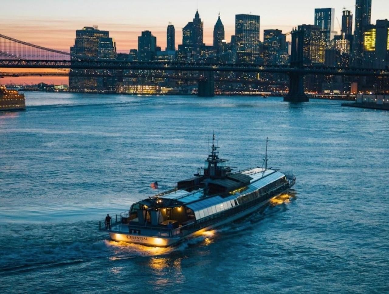 New York Brunch, Lunch & Dinner Cruise from Chelsea Piers - 3-Course Meal & Live Entertainment