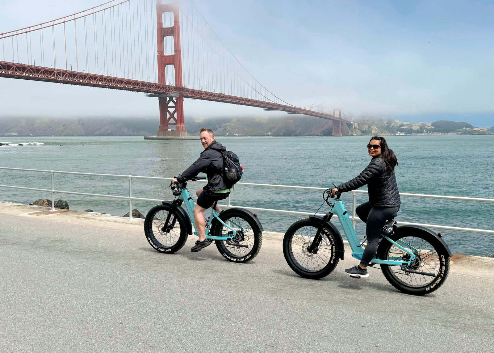 サンフランシスコ電動自転車レンタル - サウサリートからの片道フェリー選択可