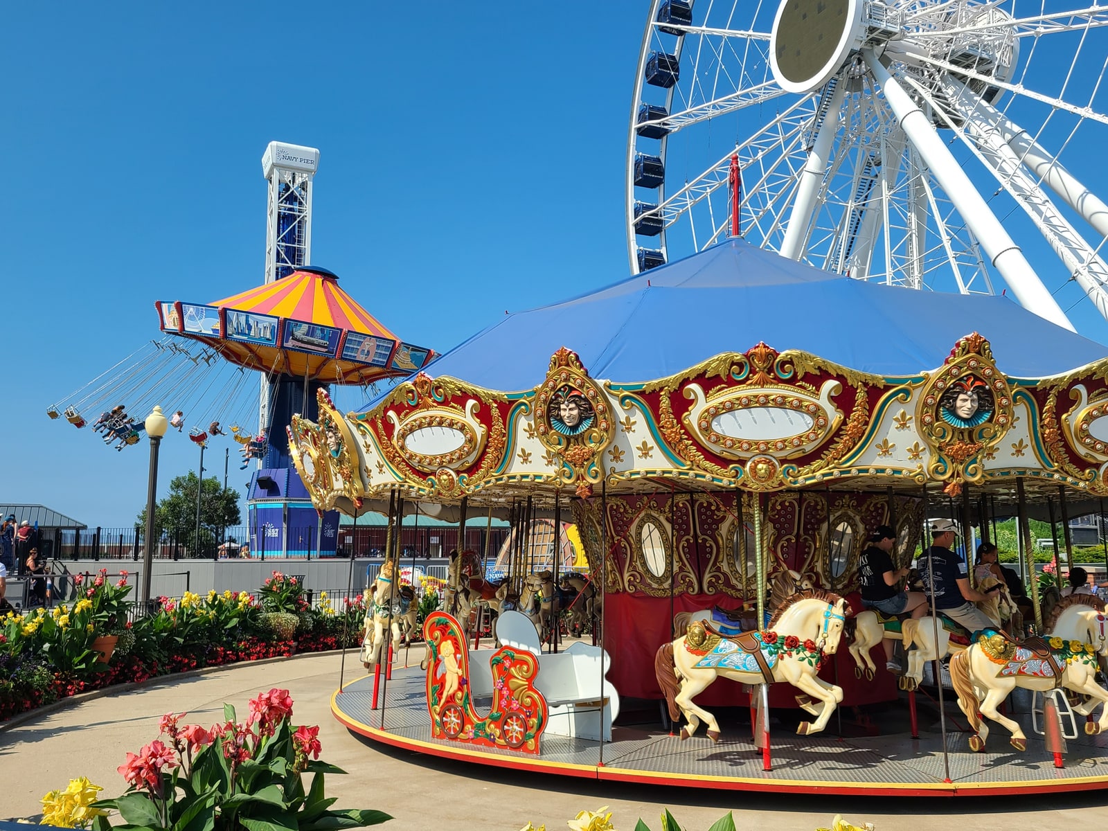 アリス×メリーゴーランド　ブルー Chicago Navy Pier Unlimited Rides 1-Day Pass - Centennial Wheel