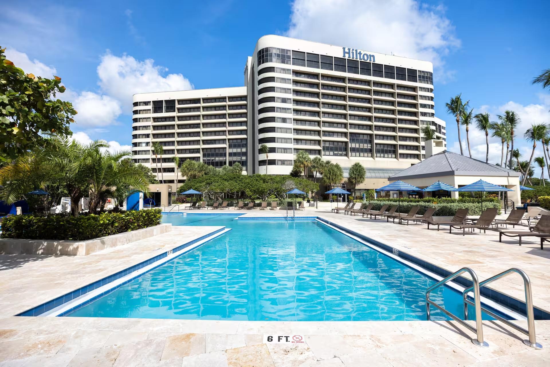 Miami Hilton Airport Blue Lagoon Pool Day Pass
