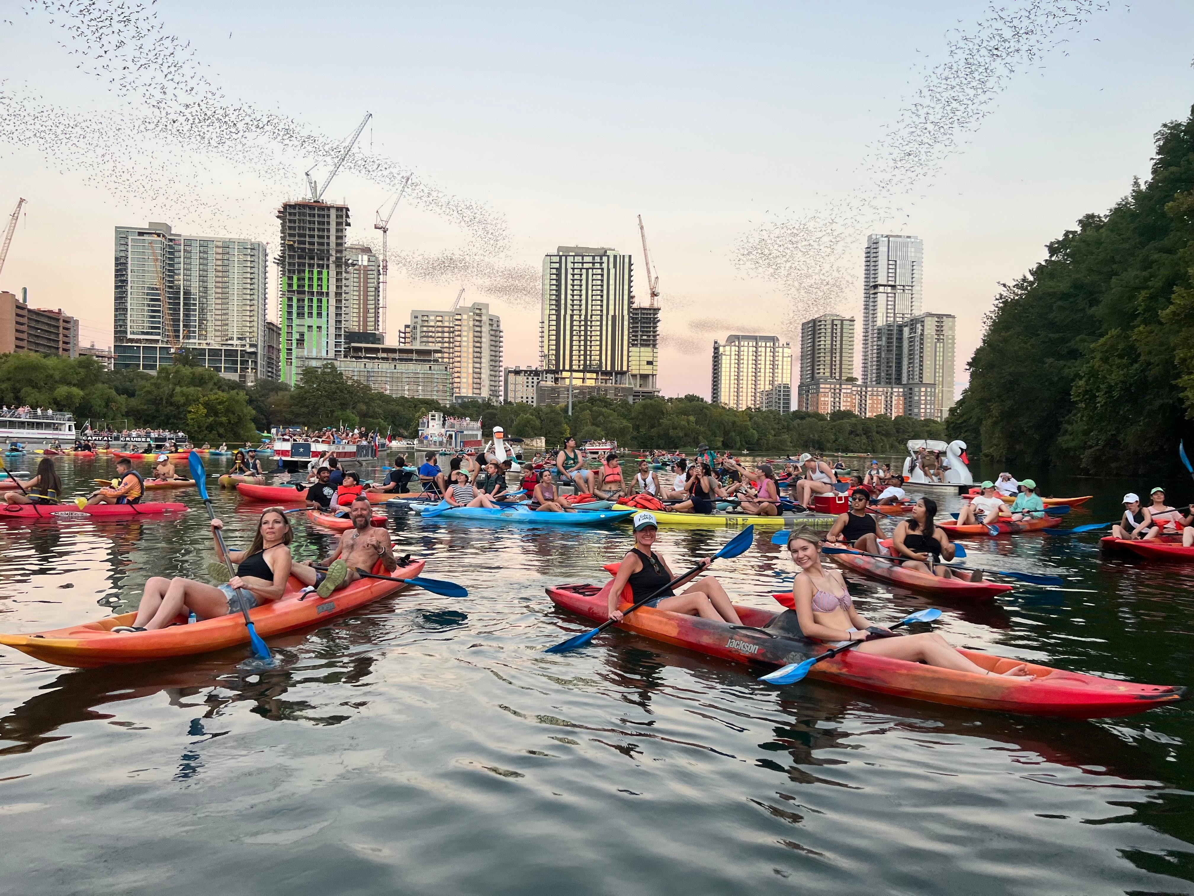 Austin Downtown Tandem Kayak Bat-Watching Tour