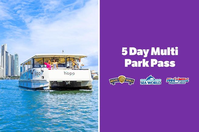 Gold Coast Sea World Return Cruise & 5-Day Theme Park Pass