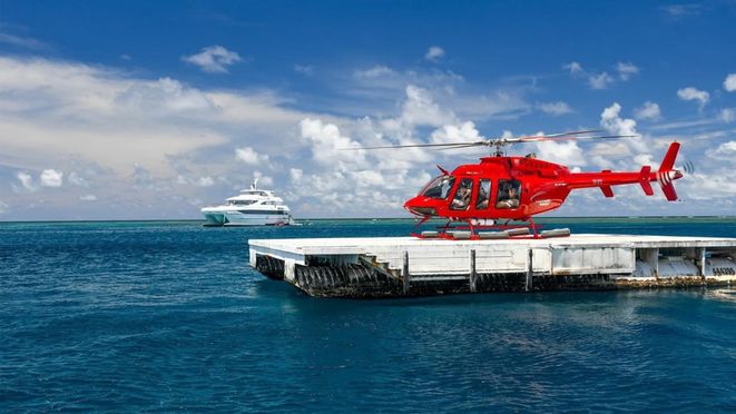 Cairns Outer Great Barrier Reef Cruise & Helicopter Flight