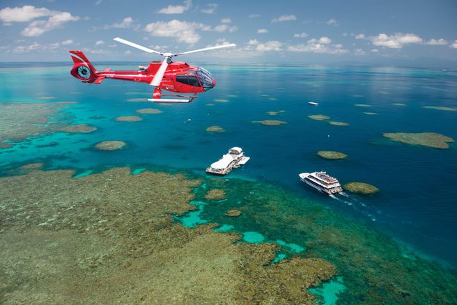 Cairns Great Adventures Outer Reef Pontoon Cruise & Helicopter Flight
