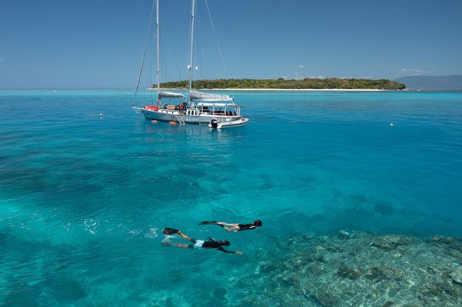 Cairns Green Island & Great Barrier Reef Sailing Tour - Small Group