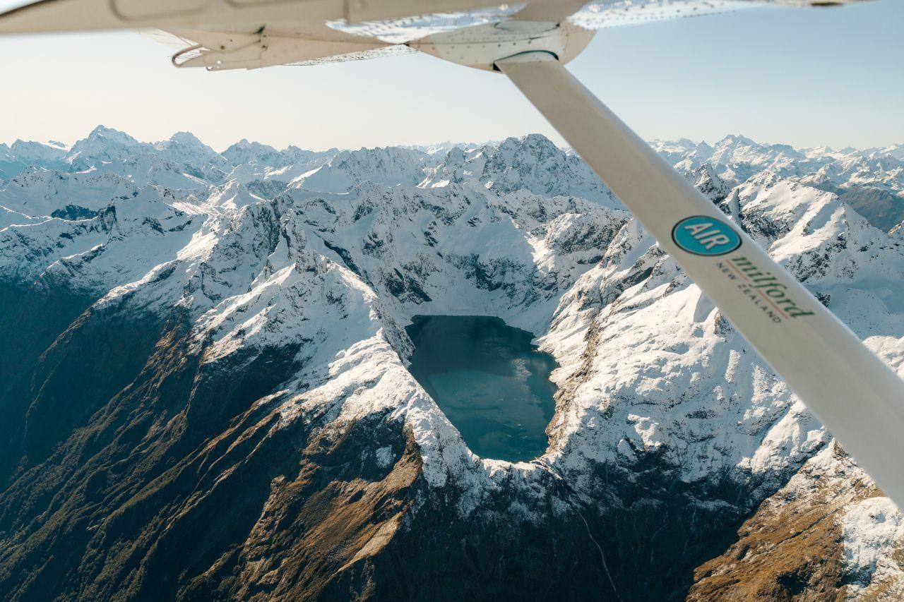 From Queenstown: Air Milford Scenic Flight & Milford Sound Cruise