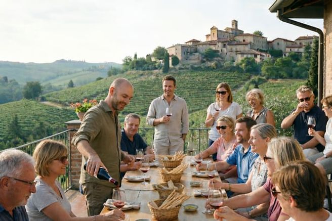 밀라노 출발: 랑게 바롤로 와인 시음 & 알바 소그룹 일일 투어 10시간 - 그린차네 카부르성 (최대 19명)