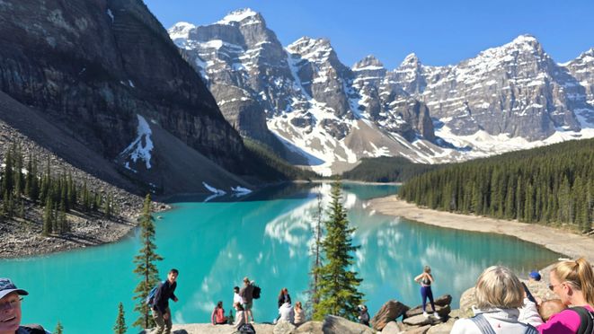 From Banff & Canmore: Moraine Lake & Lake Louise Half-Day Tour