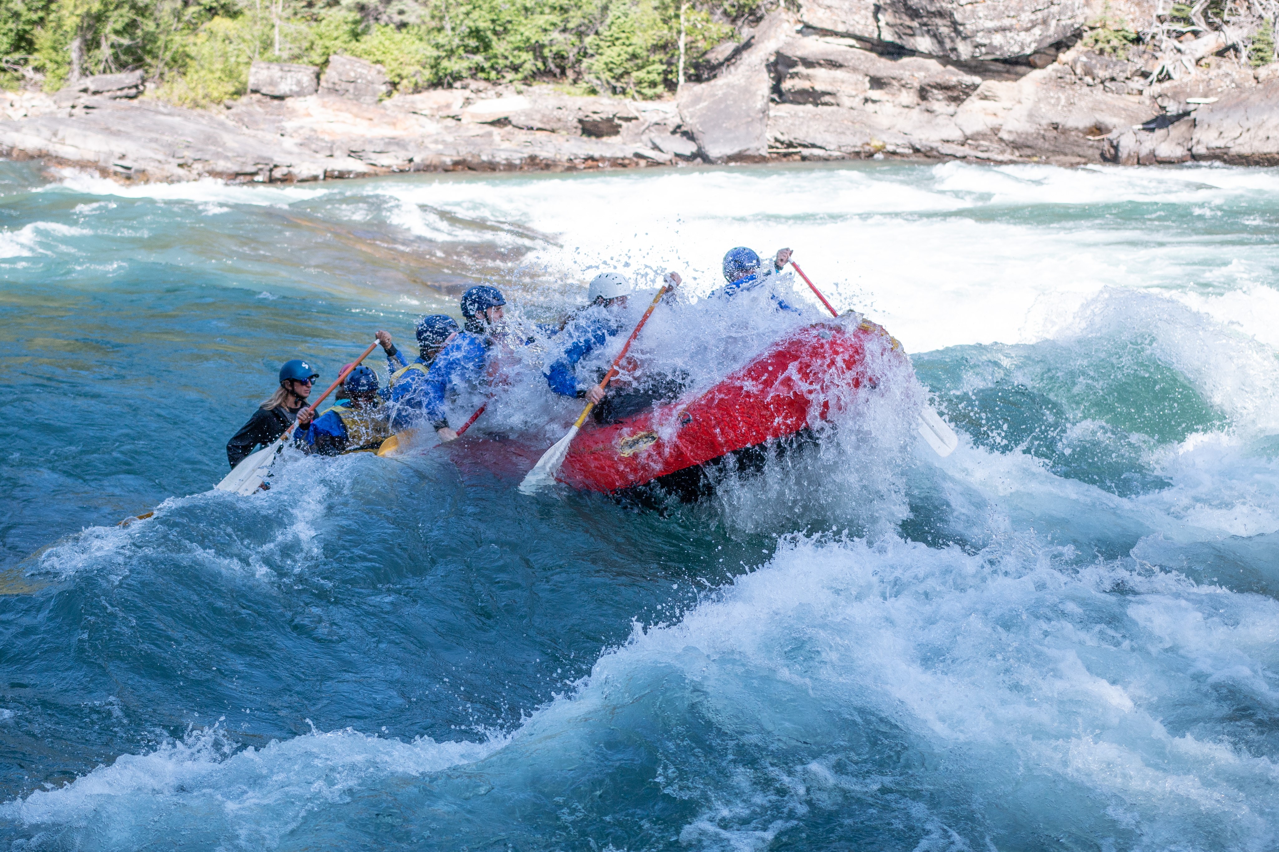 Banff Area Bow River Horseshoe Canyon Whitewater Rafting Tour