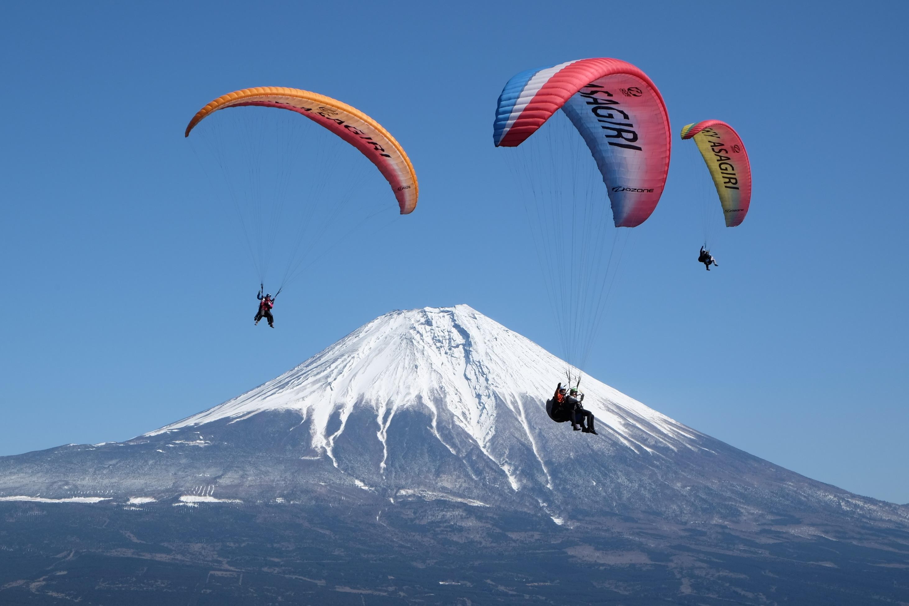 From Tokyo/Yokohama: Asagiri Plateau Mt. Fuji Paragliding Experience - Private
