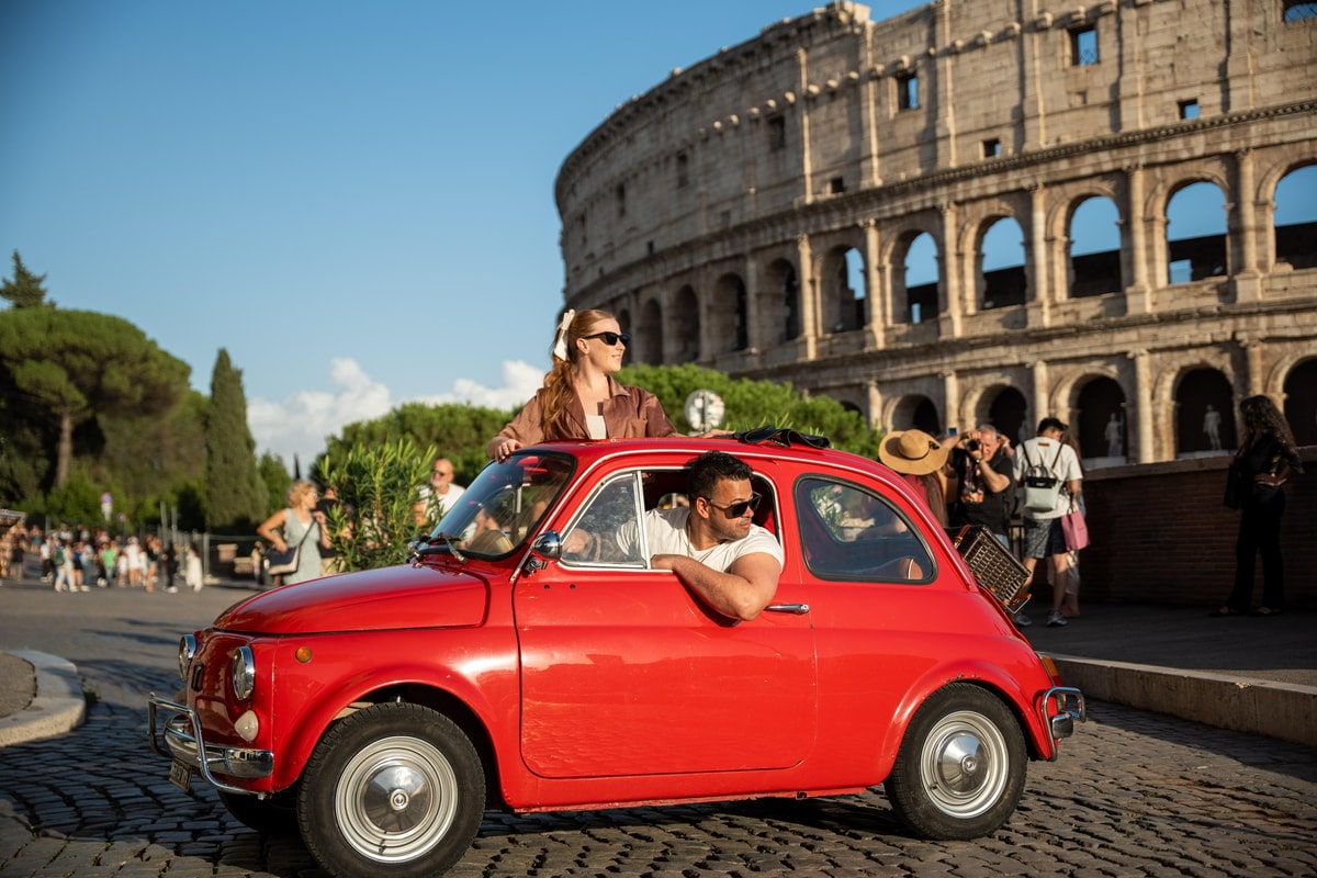 Rome Vintage Fiat 500 City Tour - Professional Photoshoot & Convertible Options
