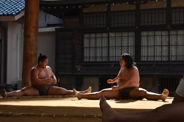 Fukuoka Morning Sumo Practice & Hakata Old Town Walking Tour