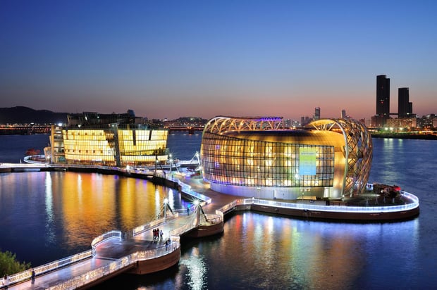Seoul Deoksugung Palace & Banpo Rainbow Fountain & Seoul City Wall Night Tour