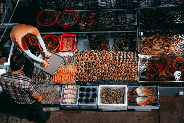 Seoul Noryangjin Fish Market Seafood Food Tour with Lunch