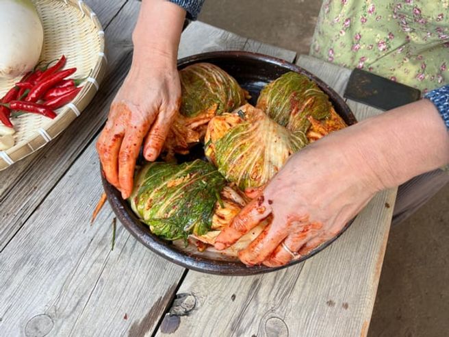 Seoul Bukchon Hanok Village Kimchi Making Cooking Class
