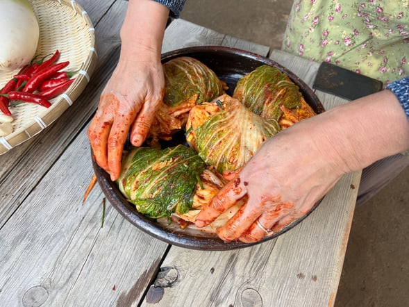 Seoul Bukchon Hanok Village Kimchi Making Cooking Class
