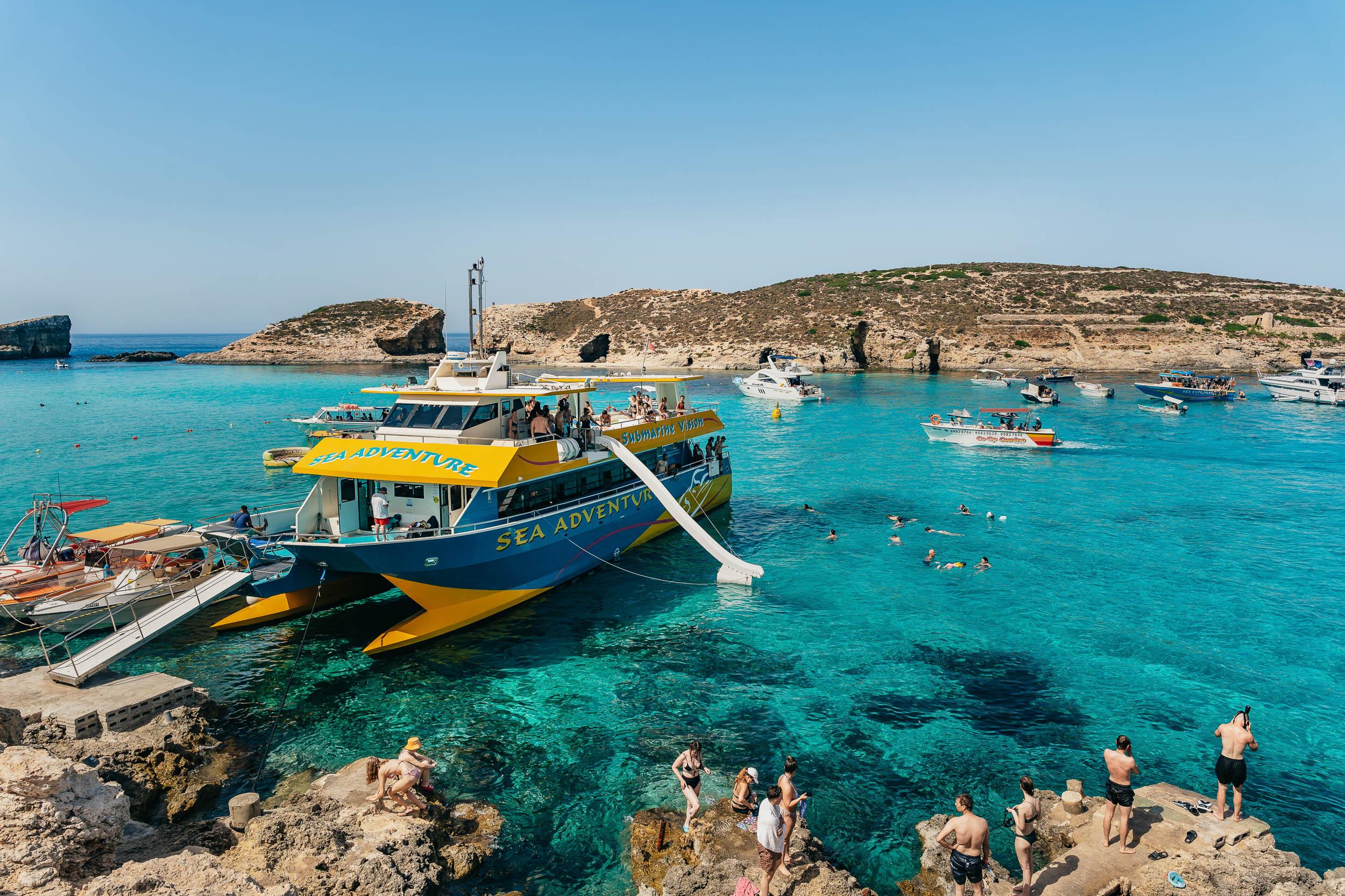 Malta Gozo & Comino Blue Lagoon and Sea Caves Full-Day Boat Tour