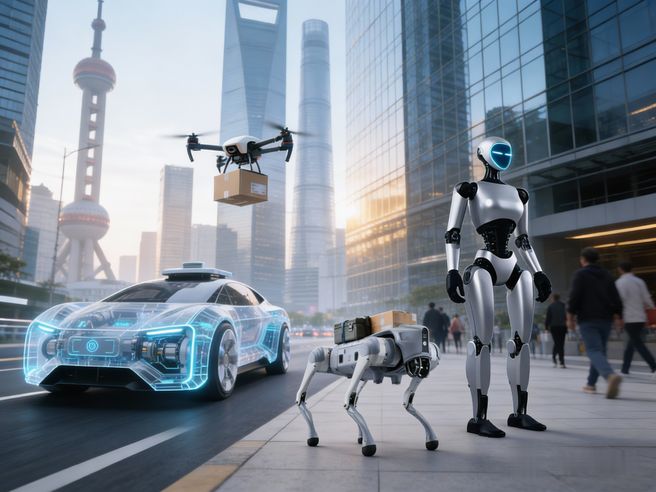 Shanghai Private Tech Tour: Driverless Taxi, Drone Food Delivery & Robot Dogs with Hotel Pickup