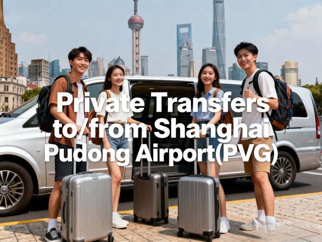 상하이 푸동 공항 프라이빗 차량 픽업 샌딩 - 시내 숙소 편도
