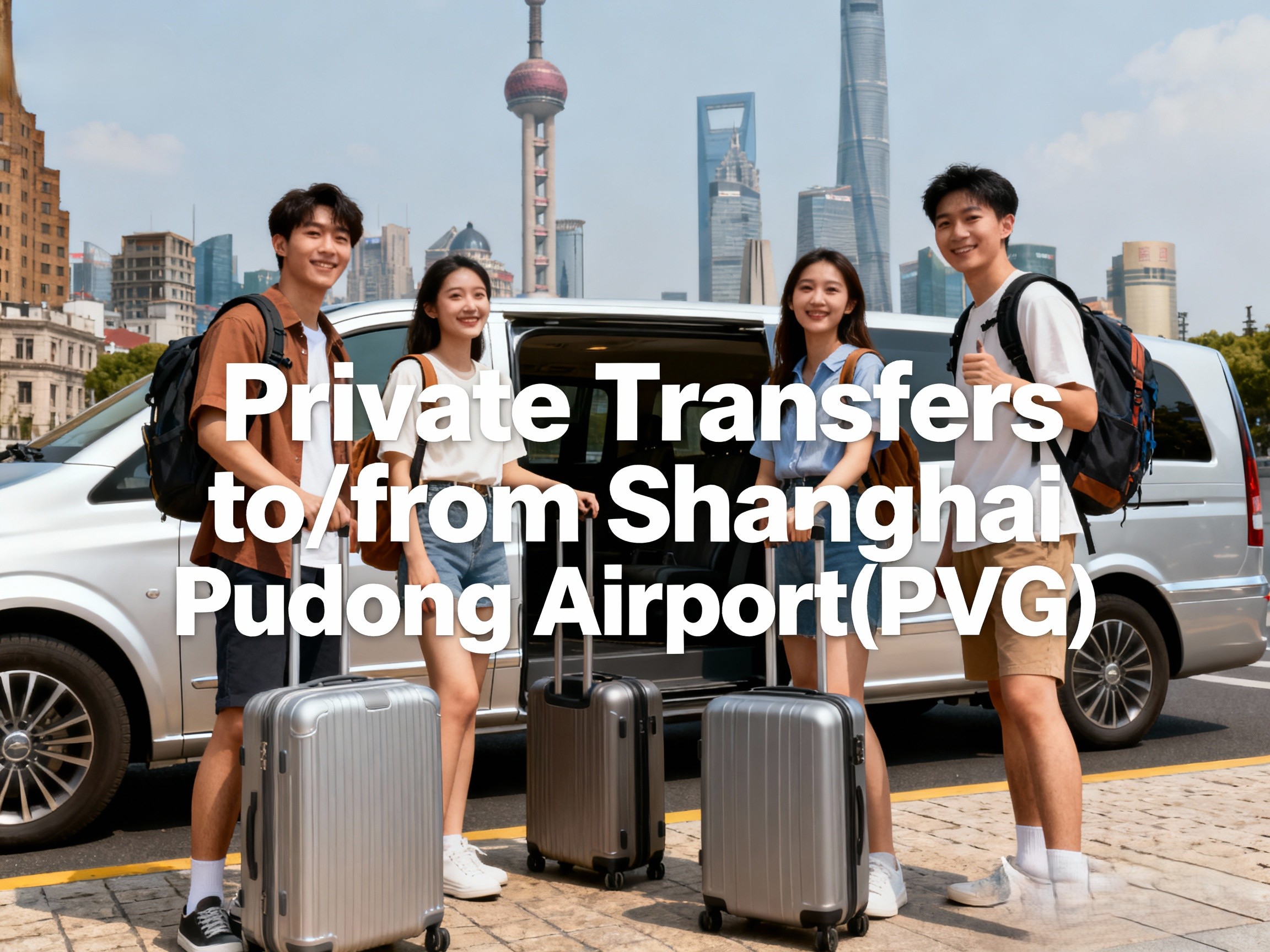 상하이 푸동 공항 프라이빗 차량 픽업 샌딩 - 시내 숙소 편도