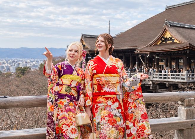 Kyoto Kiyomizu-dera Rental Kimono Okamoto Kiyomizu Store Kimono Rental