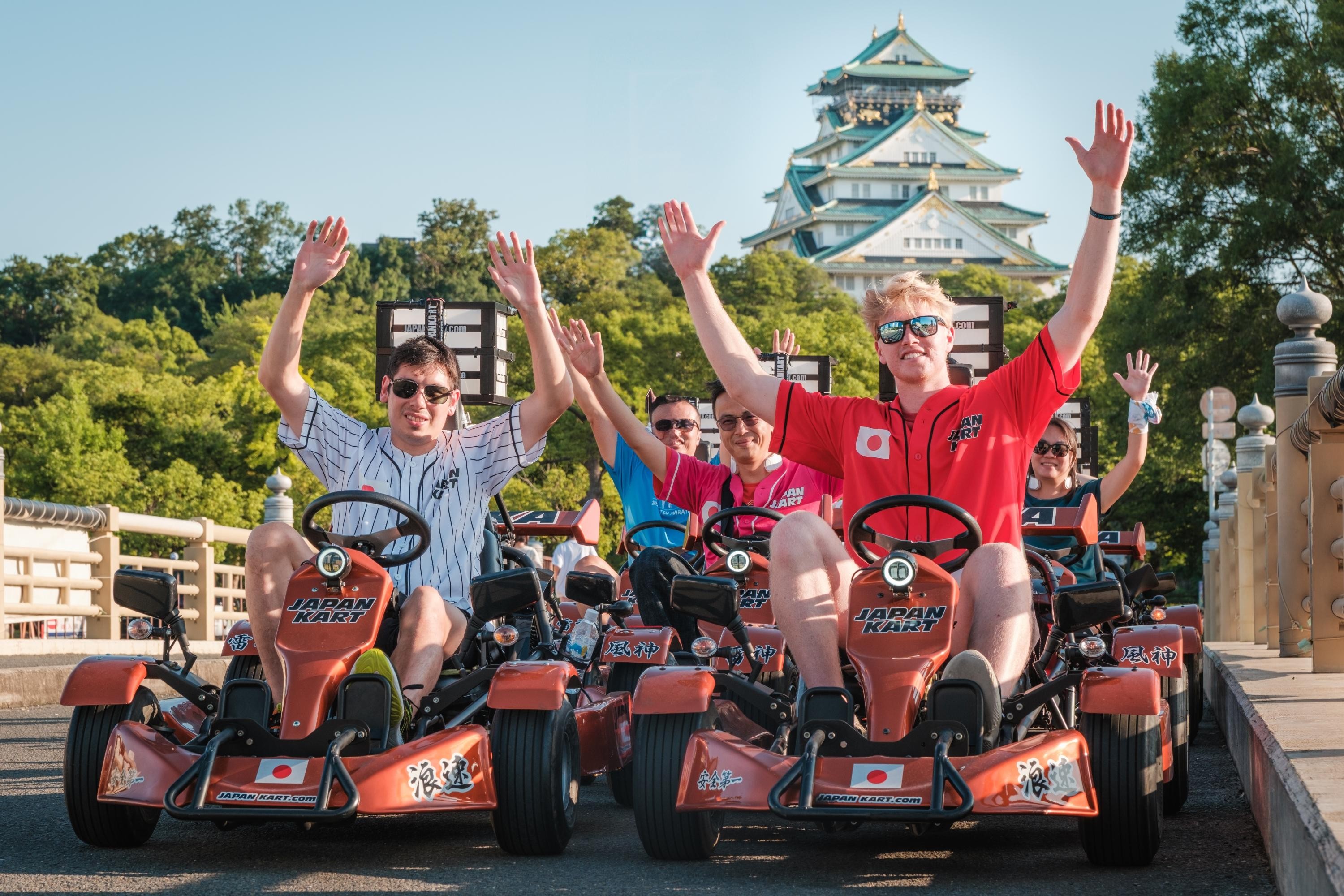 Osaka Castle & Tsutenkaku Street Go-Kart Guided Tour - International Driving Permit Required