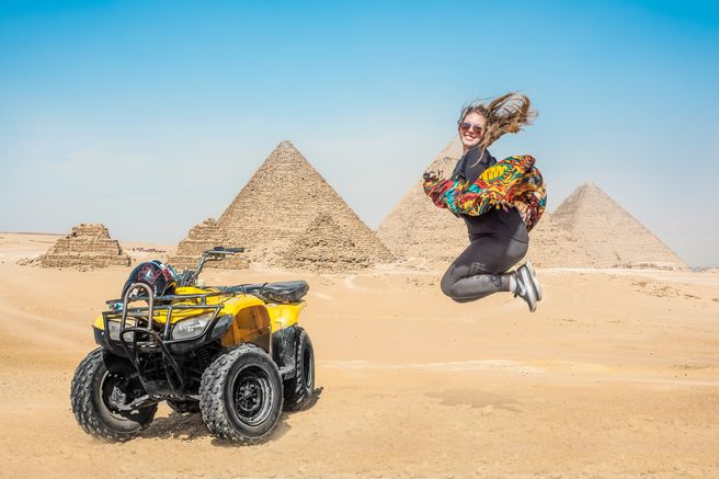 Cairo Giza Pyramids Desert Quad Bike Tour - Hotel Pickup