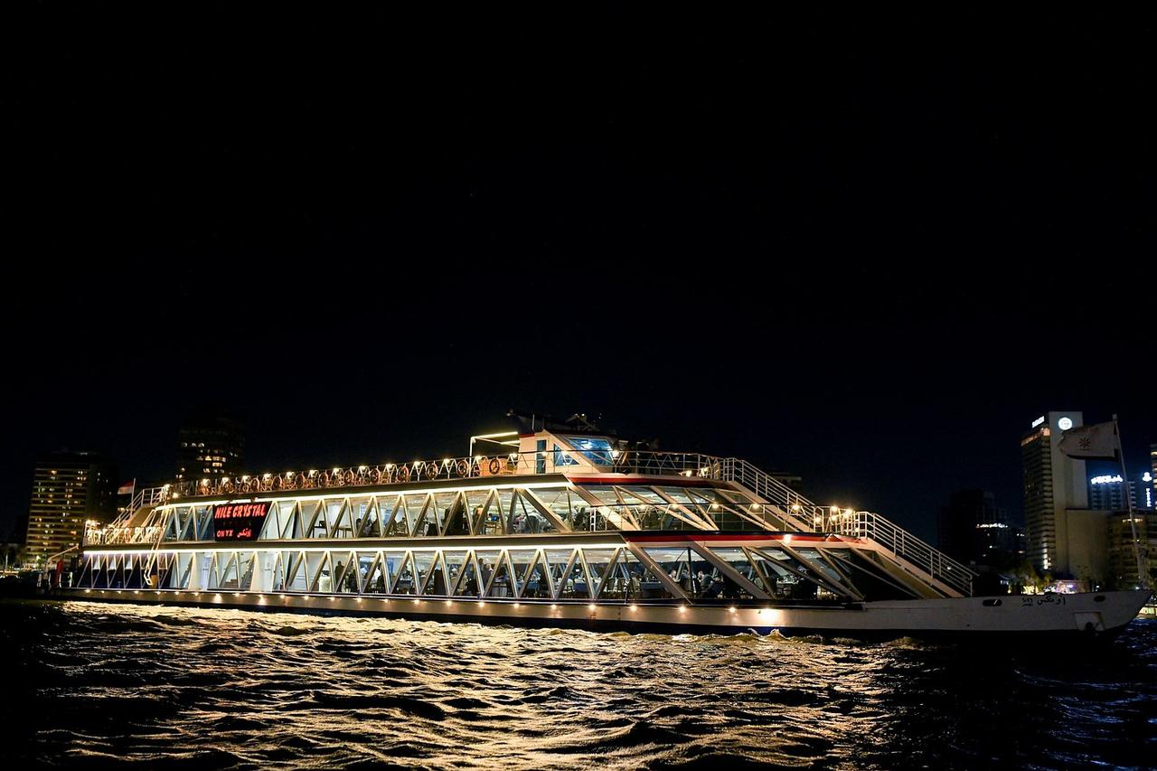 Cairo Royal Topaz Nile Dinner Cruise with Tanoura & Belly Dance Show