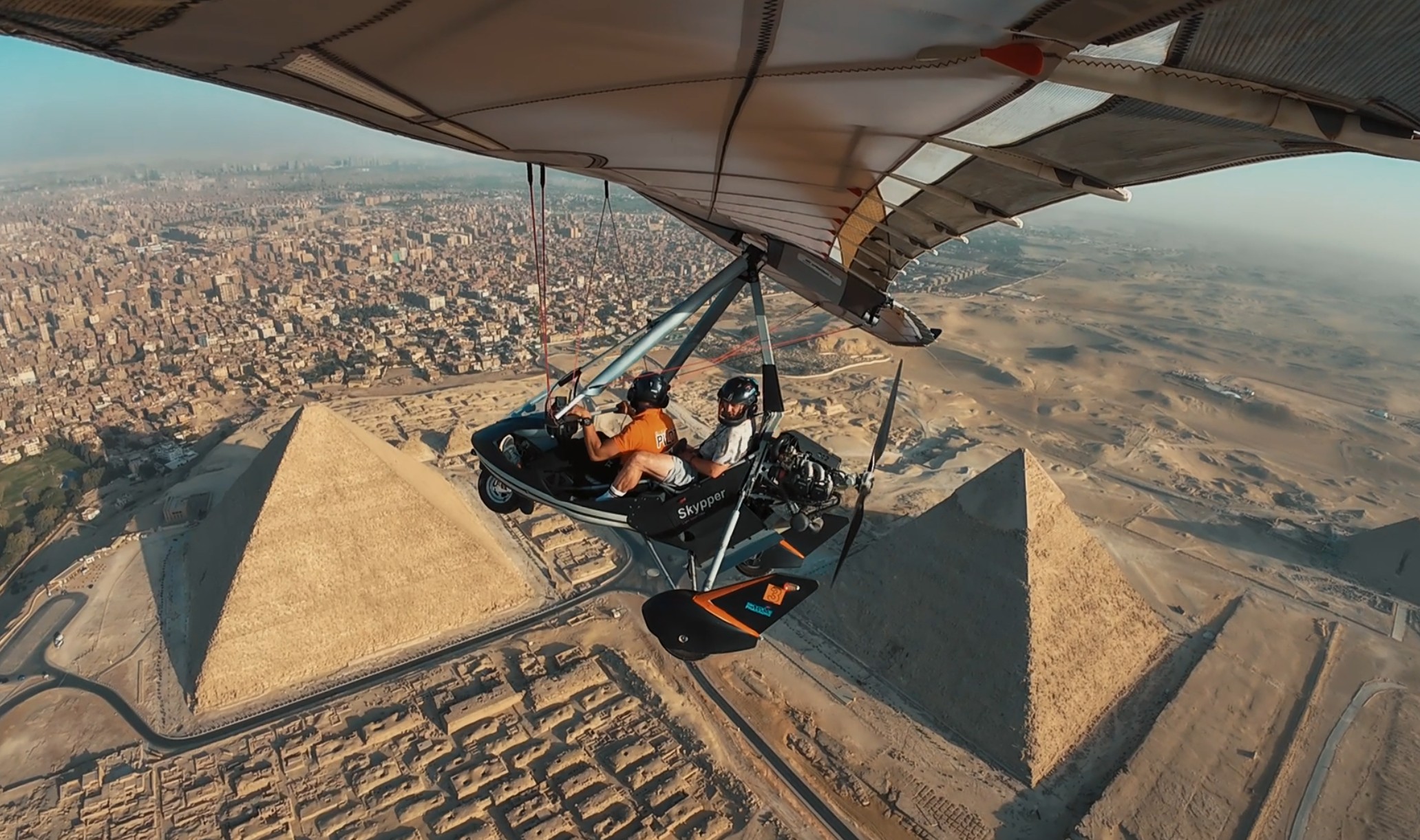Cairo: Giza Pyramids Microlight Flight Experience