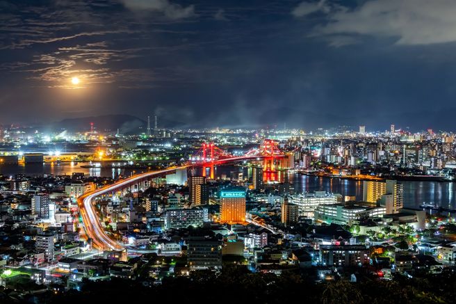 北九州夜景&寿司作りプライベートタクシーツアー