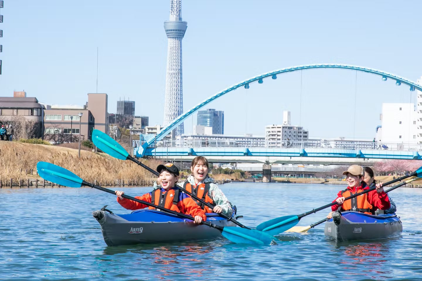 東京 江戸川 スカイツリー カヤック体験