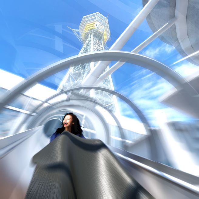 Osaka Tsutenkaku Tower Slider + Dive & Walk Set